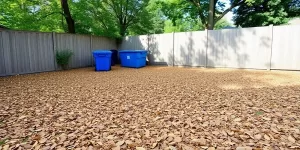 Toronto yard cleanup with a bin